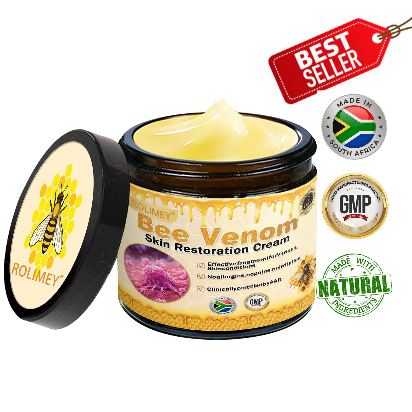 🔥Made and Shipped from Johannesburg ✨✨ Rolimey® Bee venom Pro Comprehensive Cream 🔥 LAST DAY 80% OFF