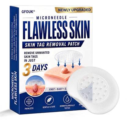 🧑‍⚕️GFOUK® 2026 Newly Upgraded 2-in-1 Microneedle Hydrocolloid Patches | Removes Raised Moles, Acne, Flat Warts, and Skin Tags | Improves Wrinkles, Scars, and Blemishes | Invisible Acne Patches for Face & Body